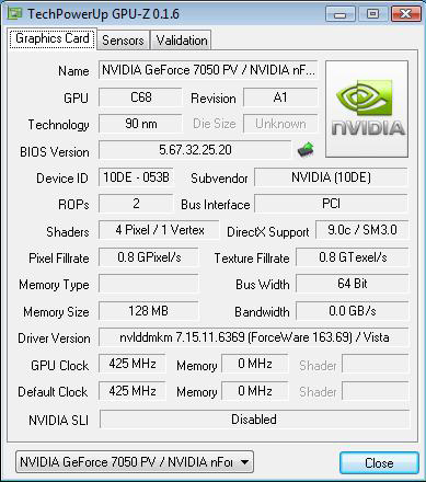 Nvidia geforce online 7050