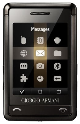 Armani Samsung P520 mobile phone