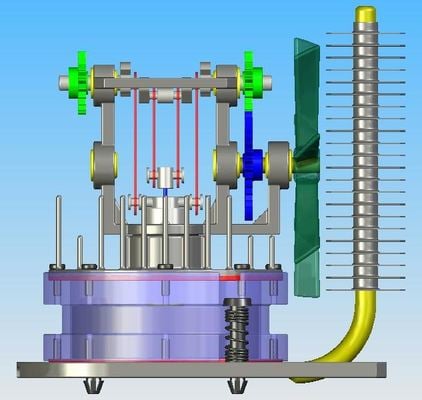 stirling engine cooler