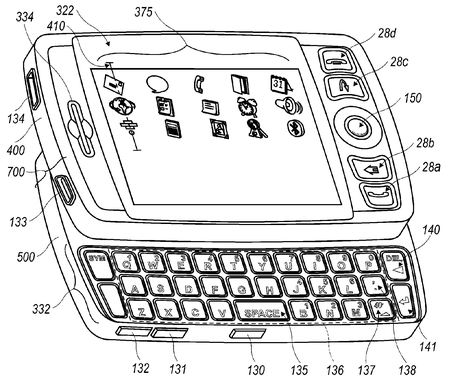 RIM Blackberry slider patent