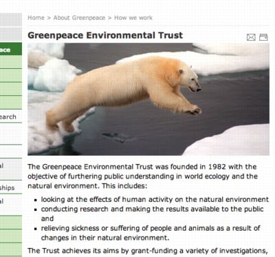 Greenpeace: your taxes at work