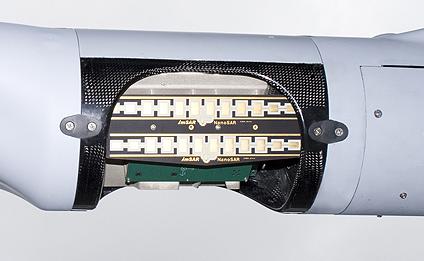 The NanoSAR radar fitted aboard ScanEagle