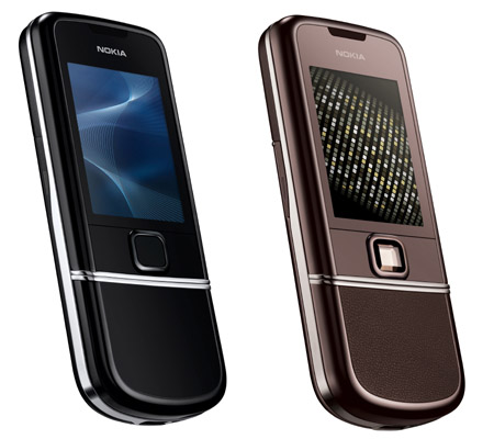Nokia 8800 Sapphire Arte (right) and Arte (left)