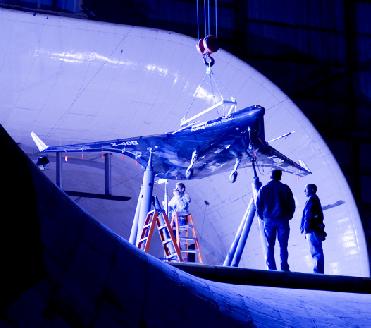 The X-48B in wind tunnel testing