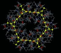 The recordbreaking, golden 36-atom mega nano-ring