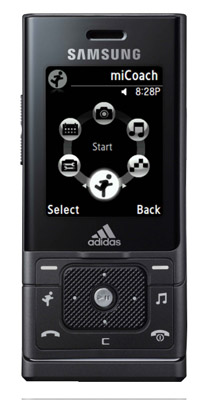 Samsung Adidas F110 miCoach sliderphone