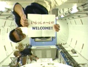 Japan's Akihiko Hoshide in th Kibo module. Pic: NASA