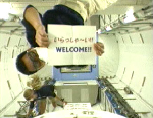 Japan's Akihiko Hoshide in th Kibo module. Pic: NASA