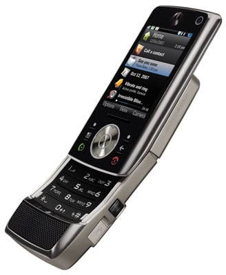 Motorola Z10 'kick slider' media phone