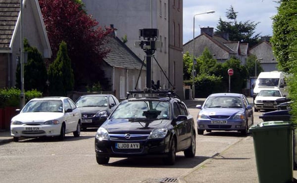 The Street View spycar spied in Inverness