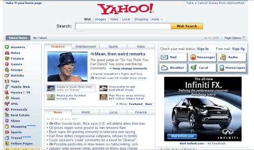 Yahoo! Front Page