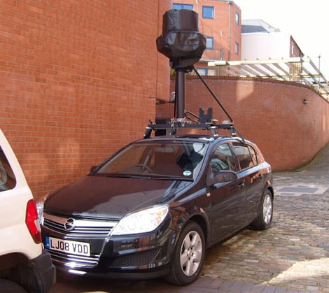 Another Street View spycar in Birmingham