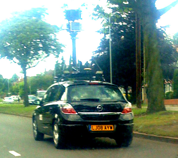 Another Street View spycar spotted in Birmingham