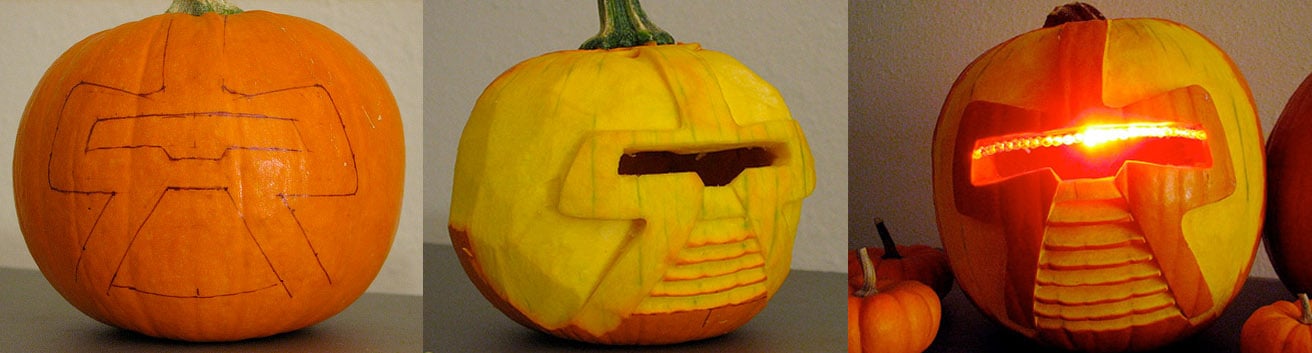Battlestar Galactica Cylon Pumpkin