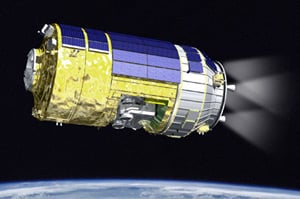 Artist's impression of JAXA's HTV in orbit. Pic: JAXA