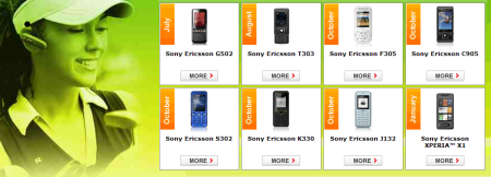 Sony Ericsson X1 delay screengrab