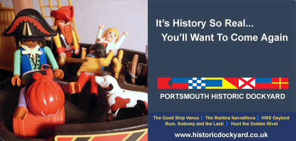 Our artist's impression of the rejected Portsmouth Historic Dockyard poster