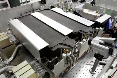 A 15-kilowatt JHPSSL laser "chain"