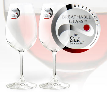 Breathable wine glasses