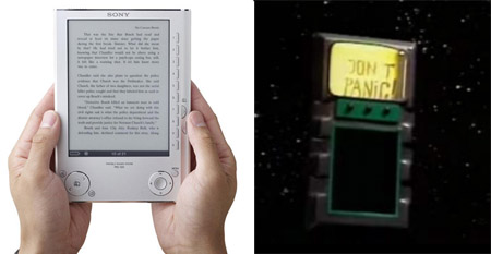 The Sony PRS-505 Reader and the Hitchhikers Guide to the Galaxy