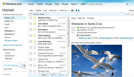 hotmail for windows