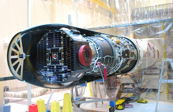 IBEX mounted in its Pegasus launch vehicle. Pic: NASA