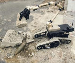 The iRobot Warrior in explosive-ordnance disposal configuration