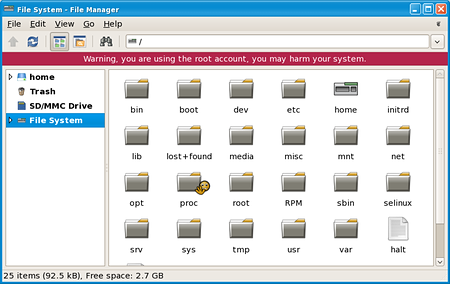 Root of the file system