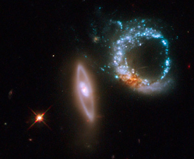 Hubble image of Arp 147. Pic: NASA