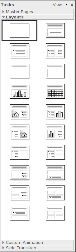 OpenOffice Impress Icons (version 2.4)