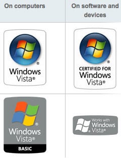 Windows Vista logos