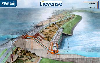 Concept cutaway of the energy island's outer dyke