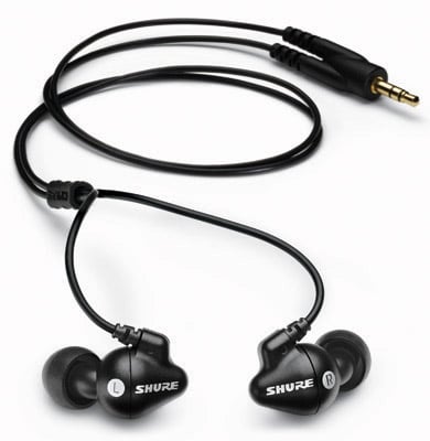 Shure SE102 sound isolating headphones