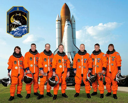 The Endeavour STS-126 crew. Pic: NASA