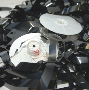 Tangled magnetic tape