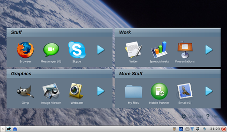 Acer Aspire One tweaked UI