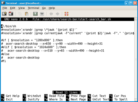 Acer Aspire One edit start-search_bar.sh
