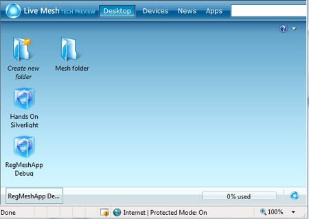 Mesh desktop