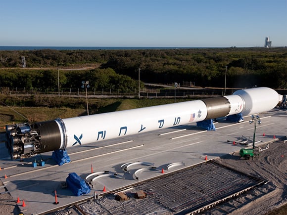 The Falcon 9 at Cape Canaveral