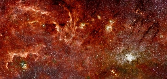 The infrared image of our galaxy's core