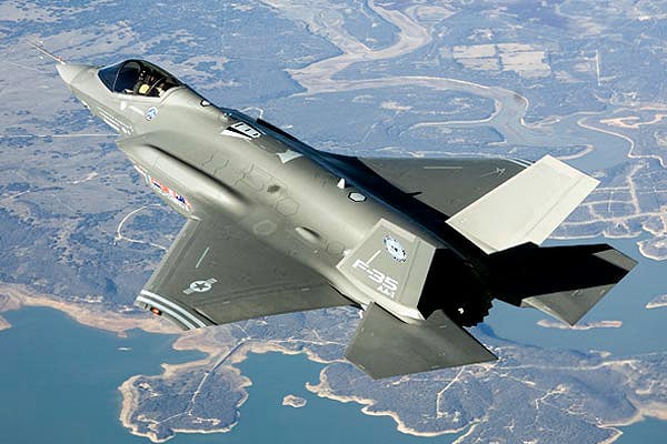 The F-35 A model, for normal runways, now in flight test