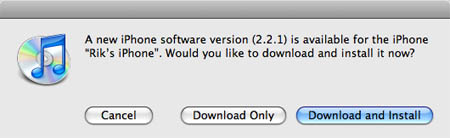 iPhone 2.2.1 update
