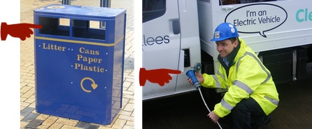 Kirklees 'leccy rubbish truck