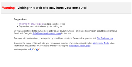 Google Malware Snafu