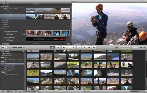 iMovie '09 user interface