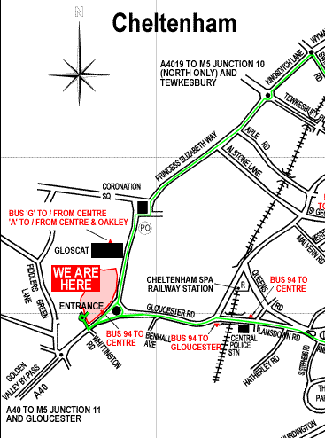 GCHQ map declaring "We are here"