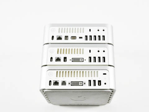 Mac mini: the three basic models