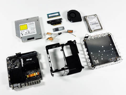 Mac mini teardown: all the pieces