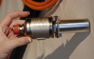 One of Discovery's hydrogen flow control valves