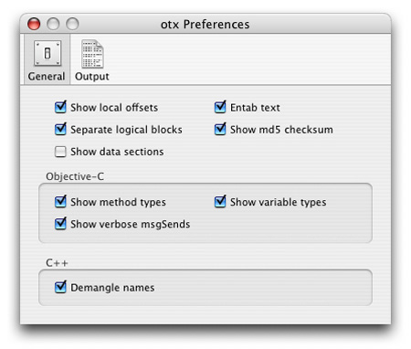 OTX for Cocoa reverse engineering